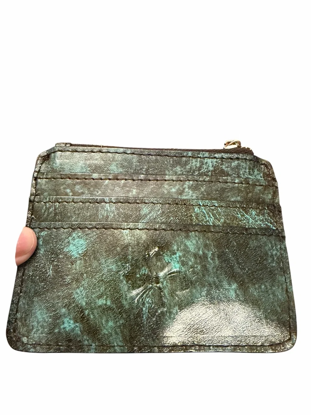 Patricia Nash Leather Handbag & 2- Credit Card Wallet Gift Set NEW European Map